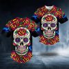 Day Of The Death Flower Pattern Skull Baseball Jersey Skull 26 Viking Graphic Tees 3D All Over Print Clothing 1 sLYBP.jpg