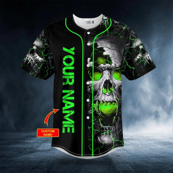 Green Amazing Skull Custom Baseball Jersey Skull 26 Viking Graphic Tees 3D All Over Print Clothing 3 W6gk1.jpg