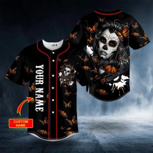 Day Of The Death Pattern Butterfly Girl Skull Custom Baseball Jersey Skull 26 Viking Graphic Tees 3D All Over Print Clothing 1 Th2eL.jpg