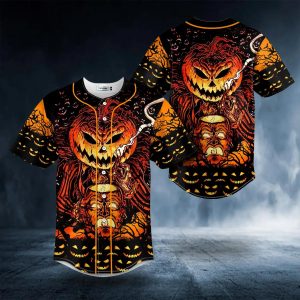 Happy Halloween Pumpkin Skull Baseball Jersey Skull 26 Viking Graphic Tees 3D All Over Print Clothing 1 d1UIo.jpg