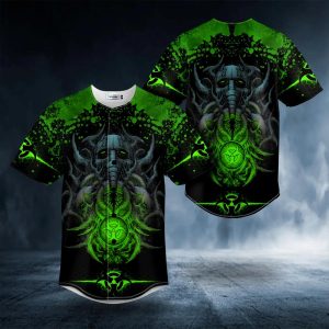 Green Biohazard Monster Skull Baseball Jersey Skull 26 Viking Graphic Tees 3D All Over Print Clothing 1 9VaDk.jpg