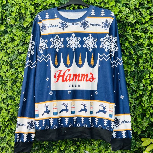 Personalized Funny Hamm_s Beer Ugly Christmas Sweater