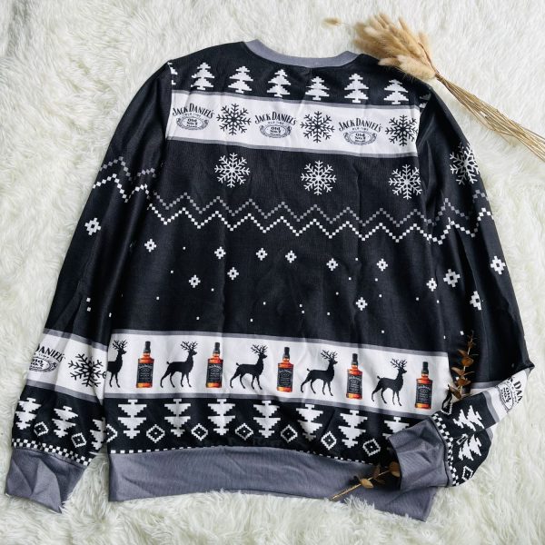 Jack Daniels Whiskey Ugly Christmas Sweater