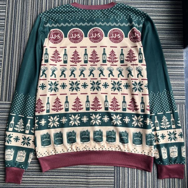 Jameson Irish Whiskey Alcohol Ugly Christmas Sweater