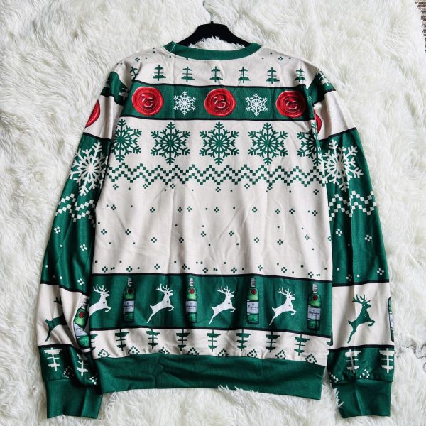 Tanqueray Reindeer Knitted Ugly Christmas Sweater