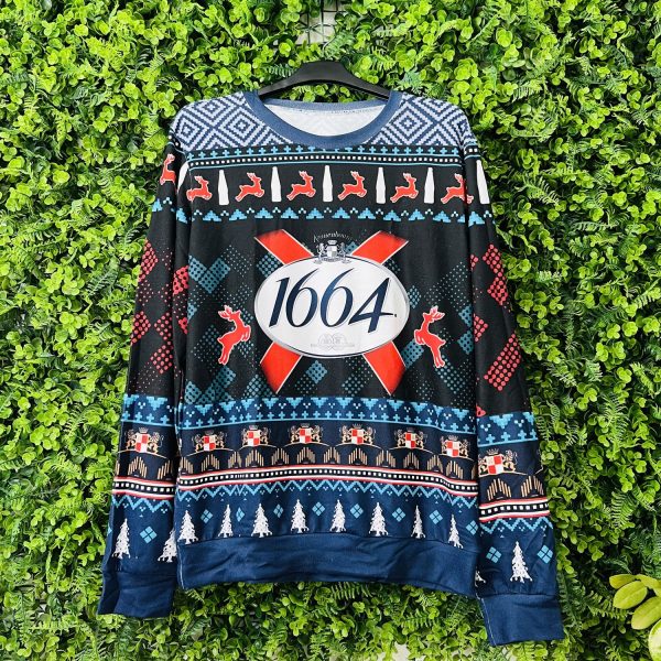 Kronenbourg Brewery Alcohol Ugly Christmas Sweater