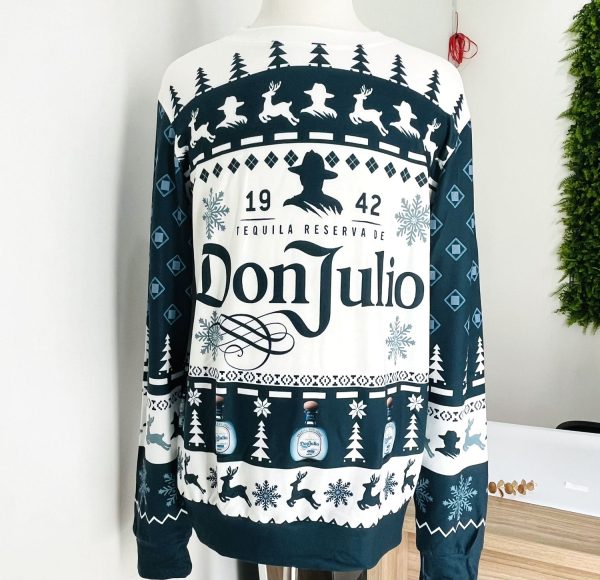 Don Julio Tequila Holiday Ugly Christmas Sweater