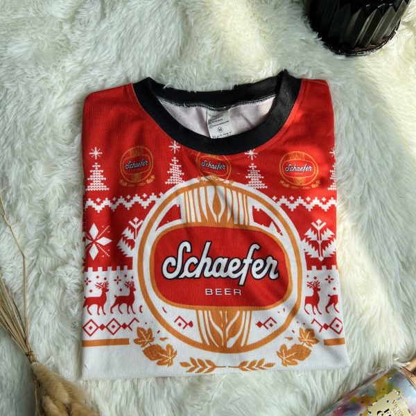 Personalized Schaefer Beer Ugly Christmas Sweater