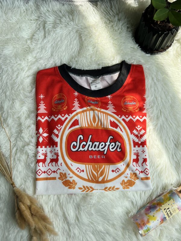 Personalized Schaefer Beer Ugly Christmas Sweater