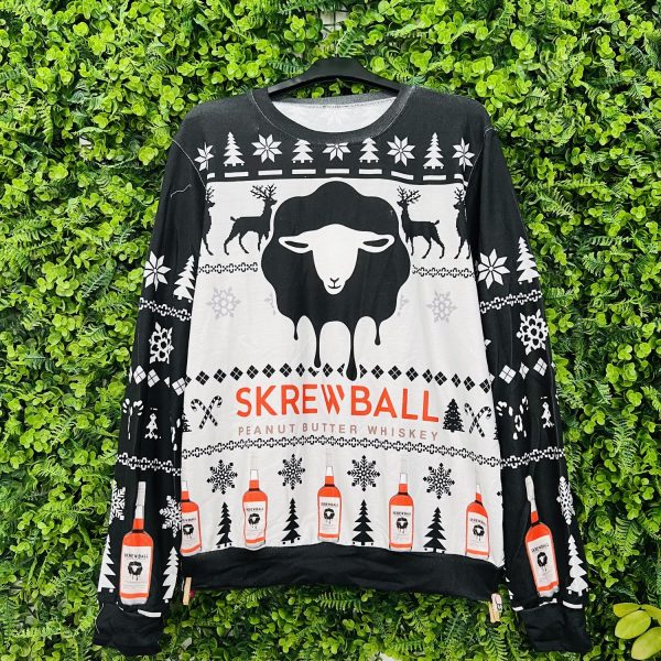 Screwball Peanut Butter Whiskey 3D Christmas Sweater