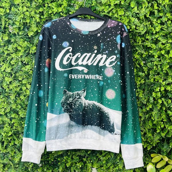 Snow Cat Cocaine Everywhere Premium Sweater