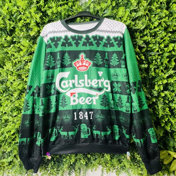 Carlsberg Beer 1847 Xmas Ugly Christmas Sweater