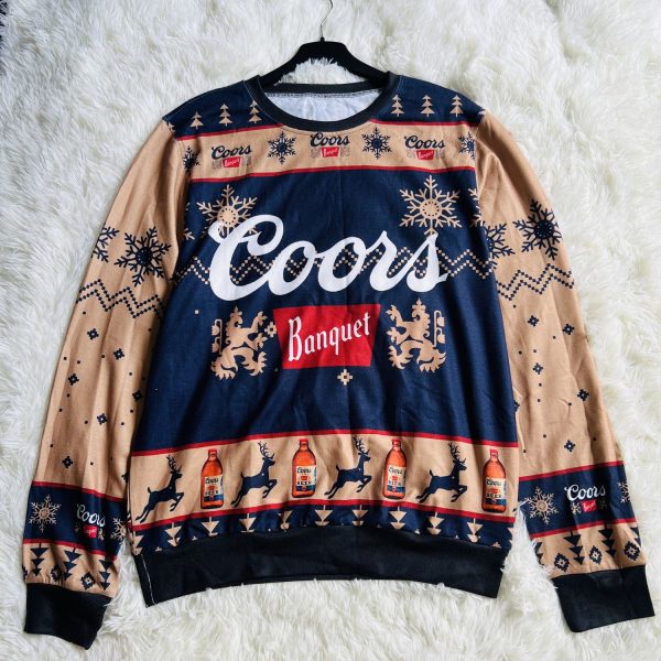 Personalized Coors Banquet Ugly Christmas Sweater