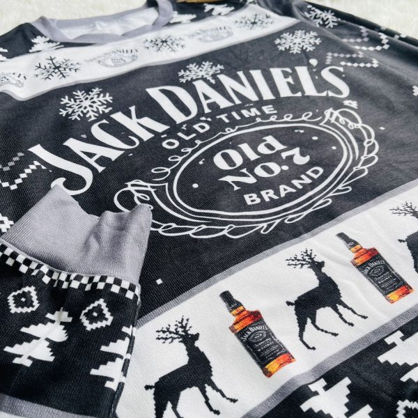 Jack Daniels Whiskey Ugly Christmas Sweater