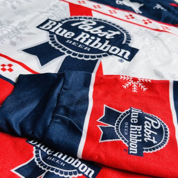 Pabst Blue Ribbon Xmas Ugly Christmas Sweater