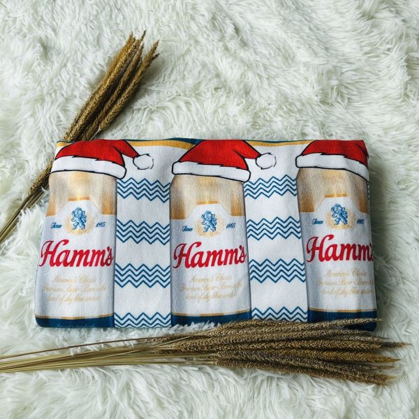 Hamm’s Beer Cans Holiday Ugly Christmas Sweater