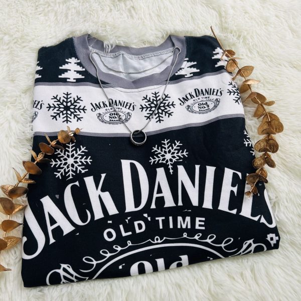 Jack Daniels Whiskey Ugly Christmas Sweater