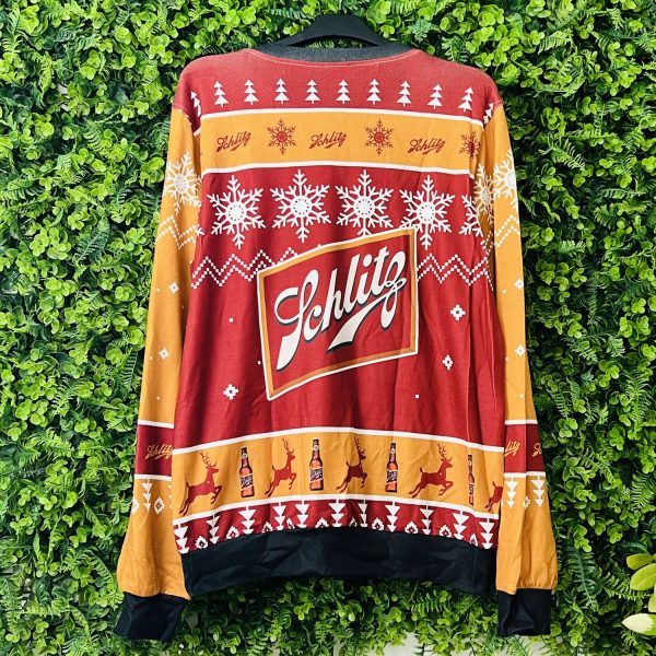 Personalized Funny Schlitz Beer Ugly Christmas Sweater