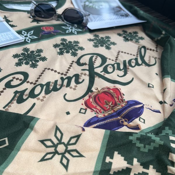 Whiskey Crown Royal Apple Christmas Ugly Sweaters