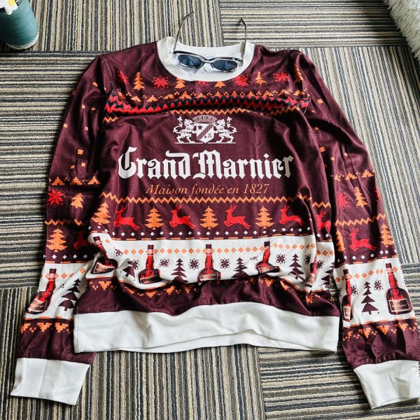 Grand Marnier Wine Ugly Christmas Sweater