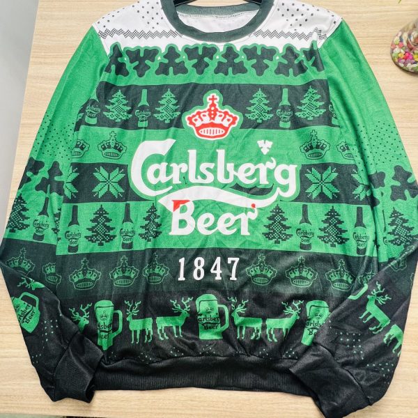 Carlsberg Beer 1847 Xmas Ugly Christmas Sweater