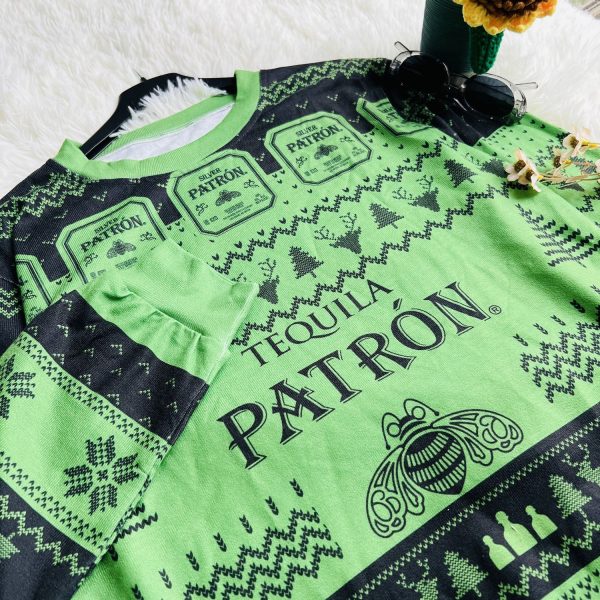 Tequila Patron Alcohol Ugly Christmas Sweater