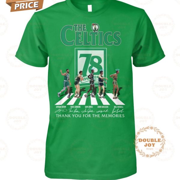 Boston Celtics 78th Anniversary Thank You For The Memories T-Shirt