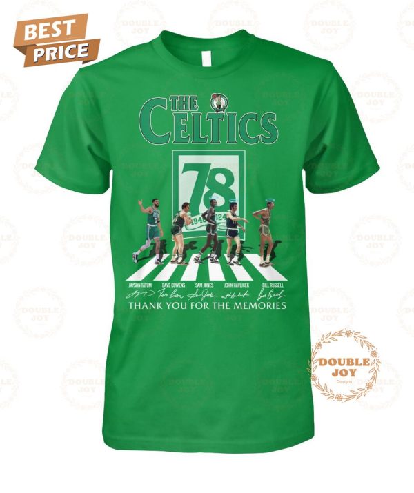 Boston Celtics 78th Anniversary Thank You For The Memories T-Shirt