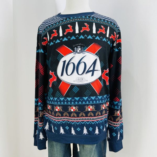 Kronenbourg Brewery Alcohol Ugly Christmas Sweater