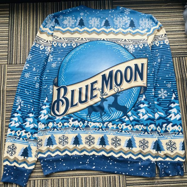 Blue Moon Beer Ugly Christmas Sweater