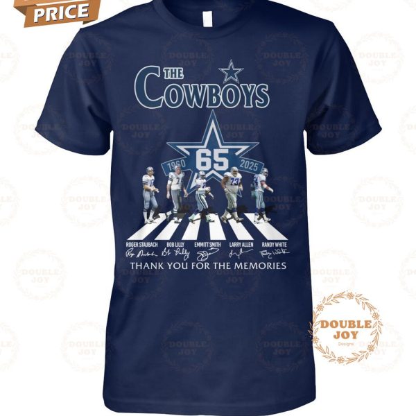 Dallas Cowboys 65th Anniversary Thank You For The Memories T-Shirt