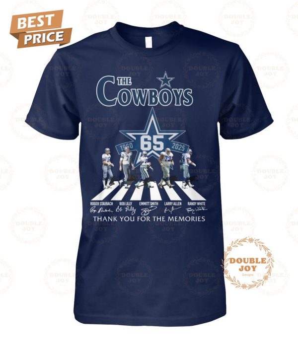 Dallas Cowboys 65th Anniversary Thank You For The Memories T-Shirt