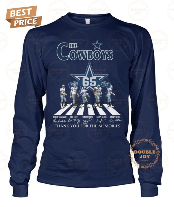 Dallas Cowboys 65th Anniversary Thank You For The Memories T-Shirt