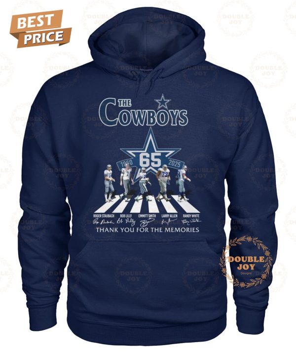 Dallas Cowboys 65th Anniversary Thank You For The Memories T-Shirt