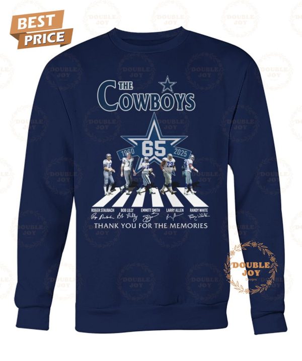 Dallas Cowboys 65th Anniversary Thank You For The Memories T-Shirt