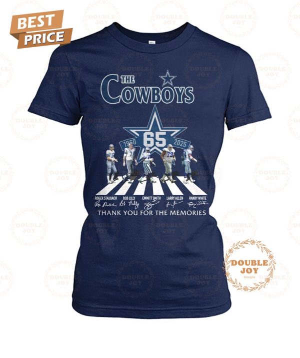 Dallas Cowboys 65th Anniversary Thank You For The Memories T-Shirt