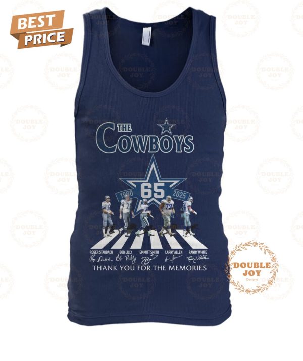 Dallas Cowboys 65th Anniversary Thank You For The Memories T-Shirt