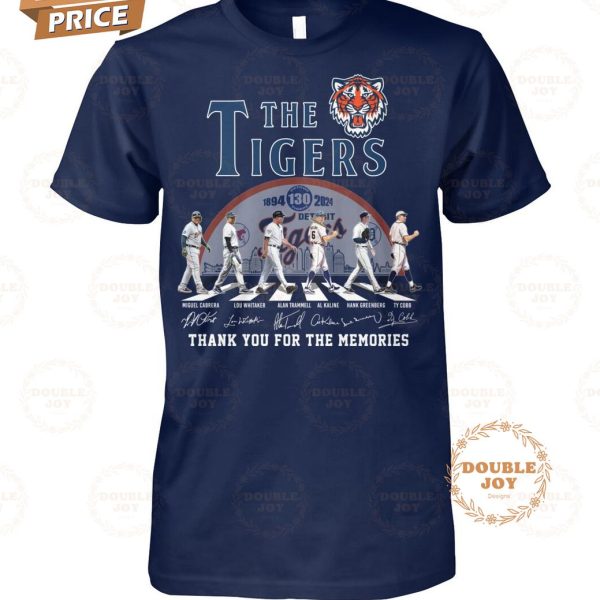 Detroit Tigers 130th Anniversary Thank You For The Memories T-Shirt