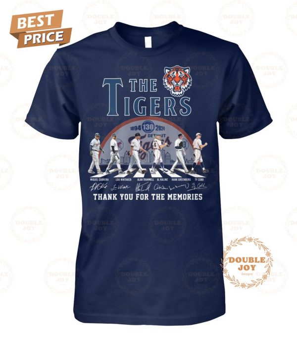 Detroit Tigers 130th Anniversary Thank You For The Memories T-Shirt