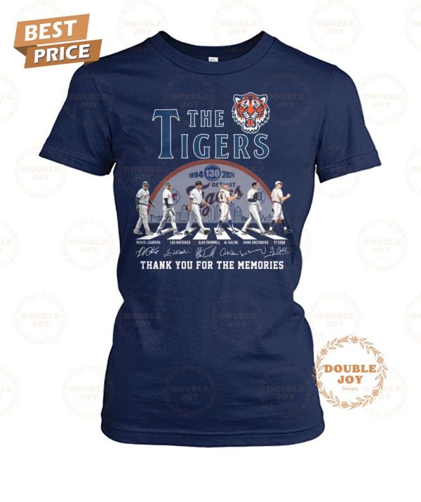 Detroit Tigers 130th Anniversary Thank You For The Memories T-Shirt