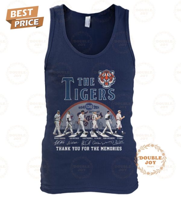 Detroit Tigers 130th Anniversary Thank You For The Memories T-Shirt