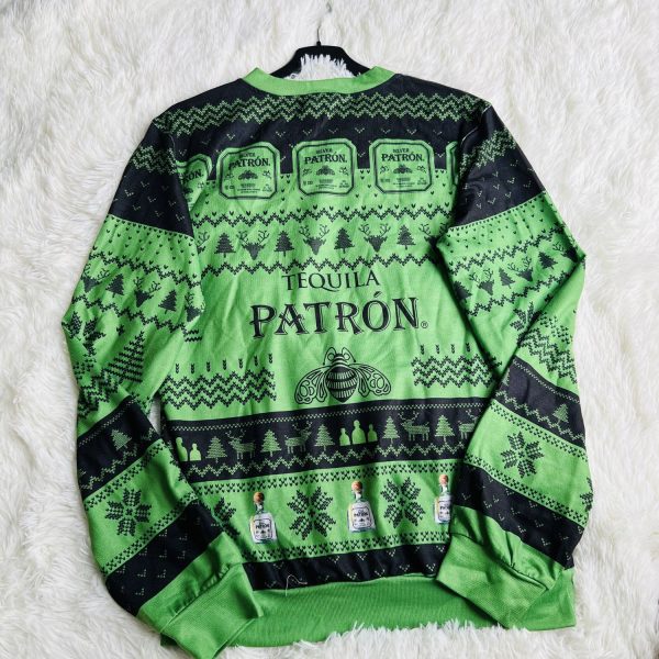 Tequila Patron Alcohol Ugly Christmas Sweater