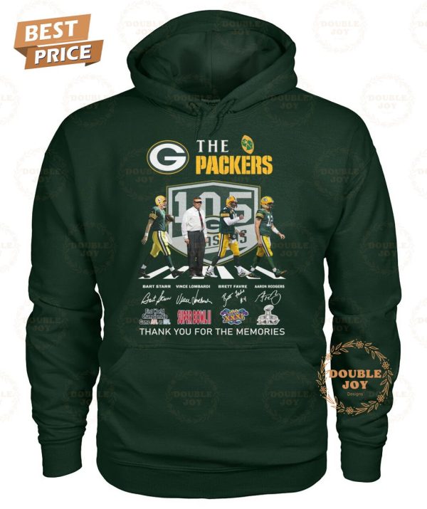 Green Bay Packers 105th Anniversary Thank You For The Memories T-Shirt