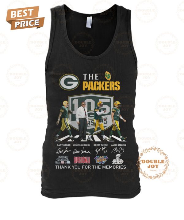 Green Bay Packers 105th Anniversary Thank You For The Memories T-Shirt