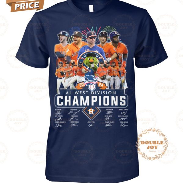 Houston Astros 2024 AL West Division Champions T-Shirt