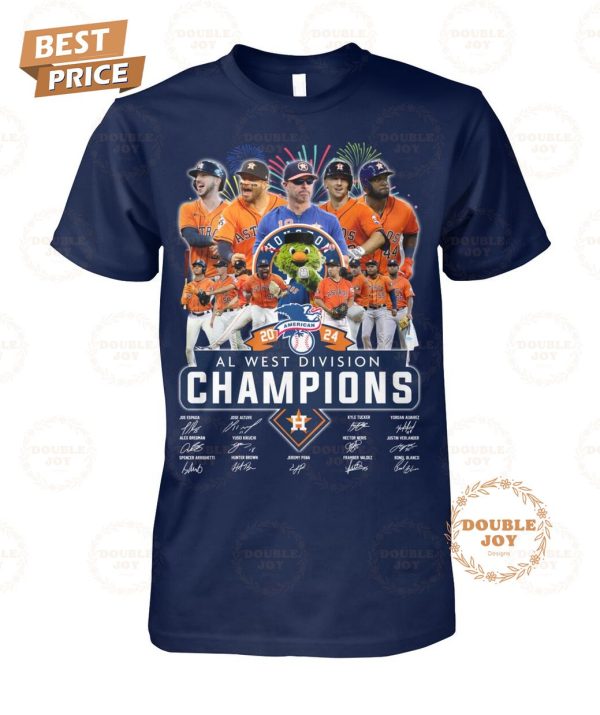 Houston Astros 2024 AL West Division Champions T-Shirt