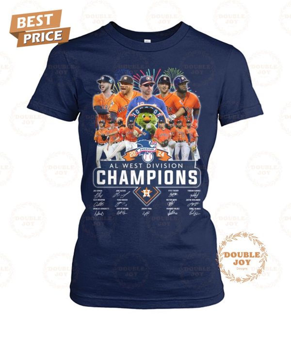 Houston Astros 2024 AL West Division Champions T-Shirt