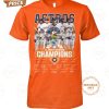 Houston Astros 4 Years In A Row 2021 2022 2023 2024 AL West Division Champions T-Shirt