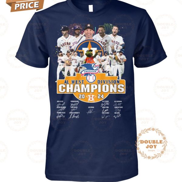 Houston Astros AL West Division Champions 2024 T-Shirt