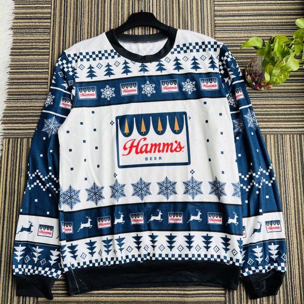 Personalized Funny Hamm_s Beer Ugly Christmas Sweater